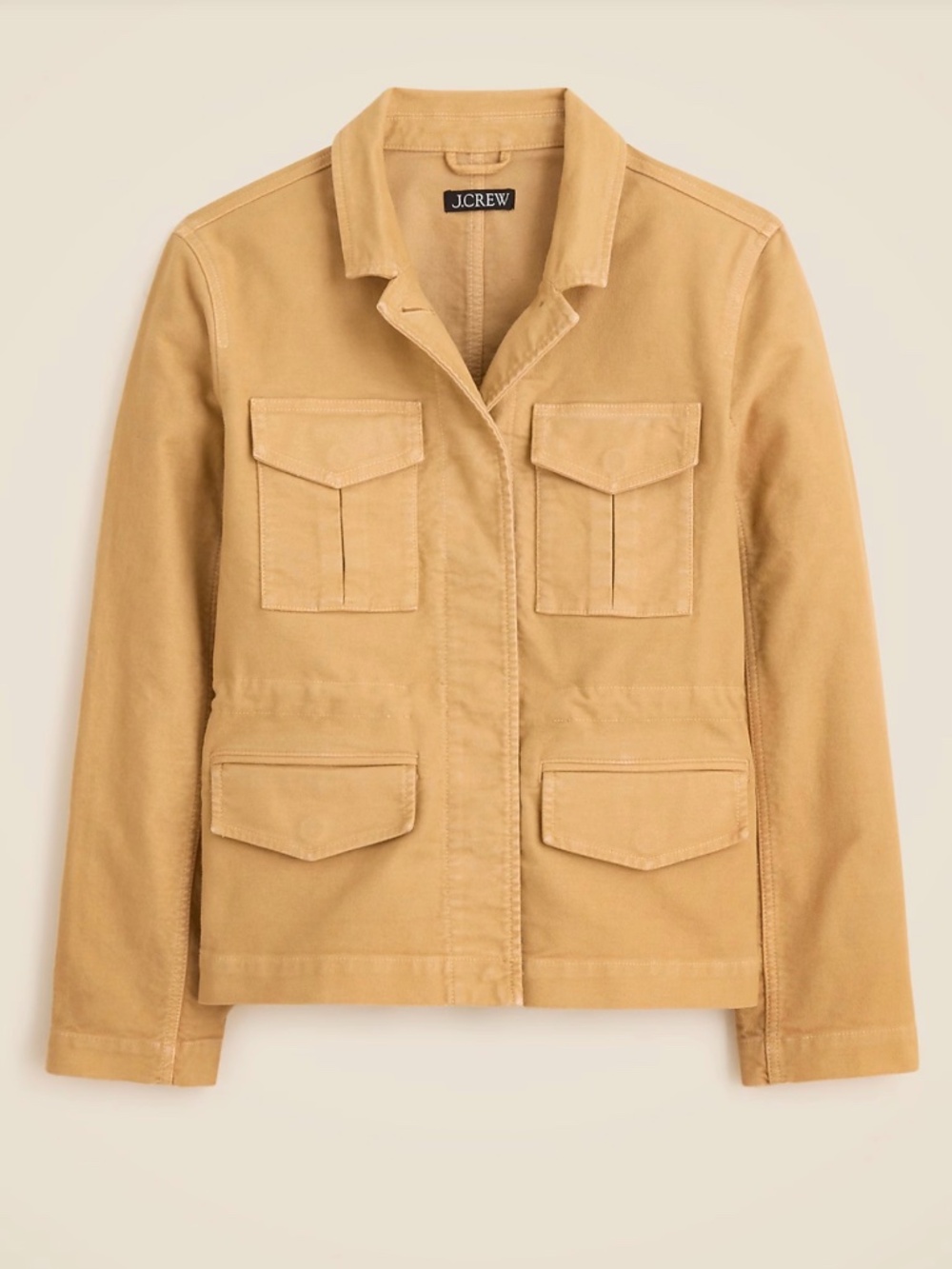 JCrew utility chore jacket in Harvest brushed chino, size 4